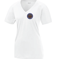 Sport-Tek* Ladies Ultimate Performance V-Neck White